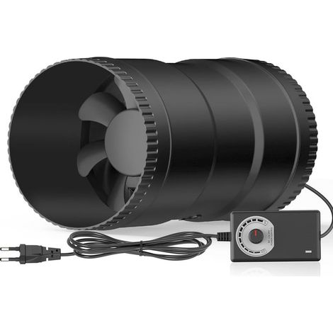 Leiser 100-mm-Abluftventilator – Luftdurchsatz 221 m³/h – Leistung 6 W – Variable Drehzahlregelung – Für beengte Räume (1/5)