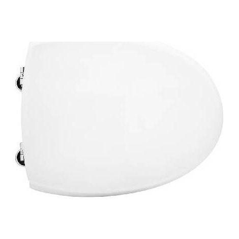 SIÈGE DE WC POUR SIMAS CUVETTE BIARRITZ FORME 4 Dimensions : Blanc - Charnières à anneaux