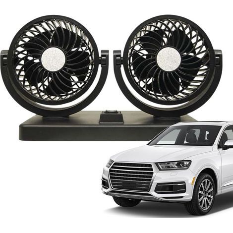 Fan USB pour voiture, ventilateur à double tête de voiture (1/5)