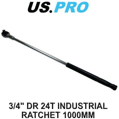 US PRO 3/4"" RATCHET LONG BREAKER BAR 40"" 1000MM QUICK RELEASE WRENCH 4159 (1/3)