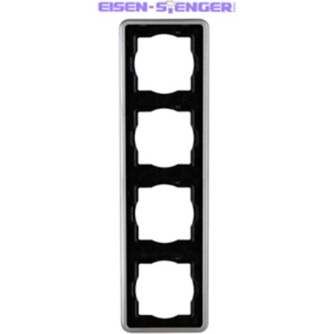 Kopp - VISION – Abdeckrahmen 4-fach, Farbe: stahl - 302620065