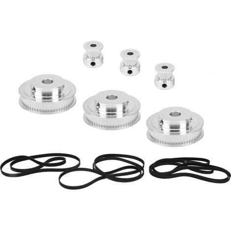 3 jeux de poulies de distribution, alésage 20 dents, 60 dents, courroies 2GT610/852/1220 mm (1/5)