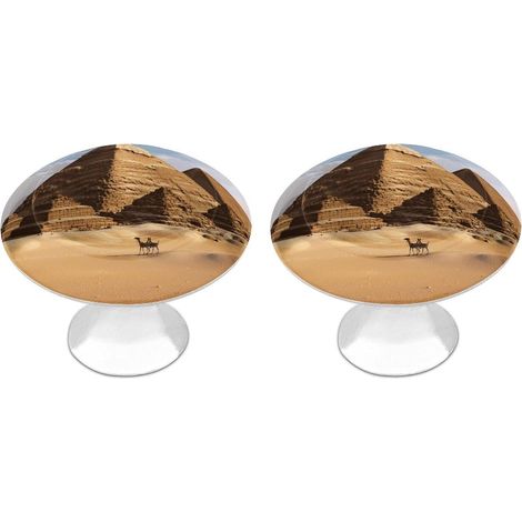 Lot de 2 boutons tiroir en acier inoxydable, 28 mm, style (1/5)