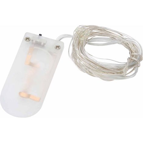 Guirlande lumineuse LED cuivre 2m, blanc, étanche, décorative pour maison, cour, fête, DIY (1/5)