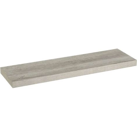 Mensola da Parete Scaffale a Muro MDF Grigio 80x23,50x3,80 cm Organizer Minimal (1/4)