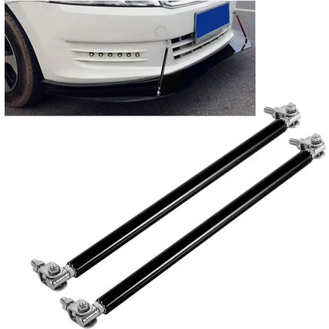 Paire de renforts de pare-chocs avant 20cm barre de support auto tige stabilisatrice noir accessoire tuning (1/5)