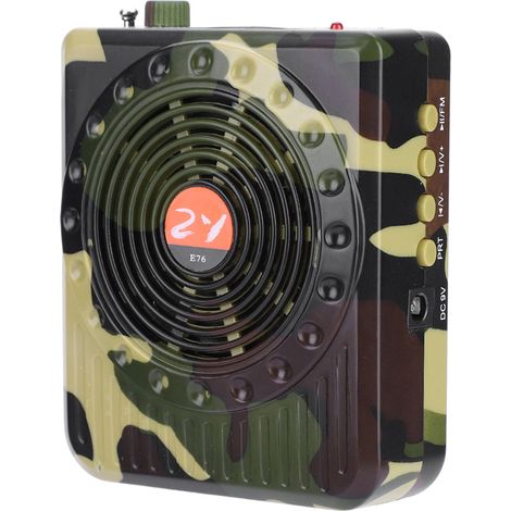 Haut-parleur et amplificateur vocal pour appeau à oiseaux de chasse d'extérieur avec télécommande camouflage (UE) (1/5)
