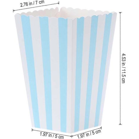 Boîte en carton pour aliments, boîte à poulet, boîte à goûter, 30 pièces, bleue (1/5)