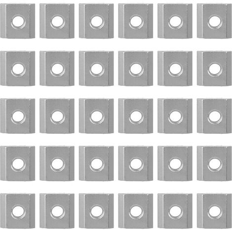 Écrou Coulissant En T - Profilé Aluminium Série 30 - Pour Fixation Sur Rainure D'Extrusion - M6 - Lot De 30 Pièces (1/5)