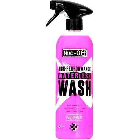Muc-Off - Nettoyant Sec Waterless Wash - Spray Facile Utiliser, Sans Eau - Non Collant - Fini Brillant - 5L