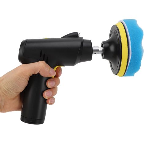 Polisseuse à tampon sans fil, rechargeable par USB, 3 vitesses, machine de polissage électrique portable réglable pour l'élimination de la cire. (1/5)