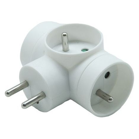 Triplite murale à 3 prises 16A, blanc
