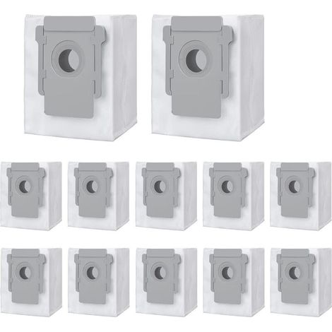 Lot de 12 sacs de rechange pour aspirateur iRobot Roomba i7 i7+ / i7 Plus E5 E6 E7 S9 S9+, kit d'accessoires pour iRobot Roomba i7 (1/4)