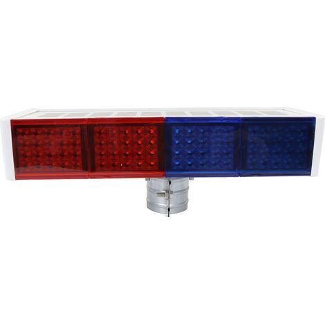 Double face lampe solaire clignotante avec batterie 1800mAh, feu de balisage de sécurité pour chantier (1/5)