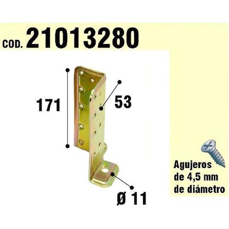 Support pour bois d'ancrage bichromaté réglable (1/2)