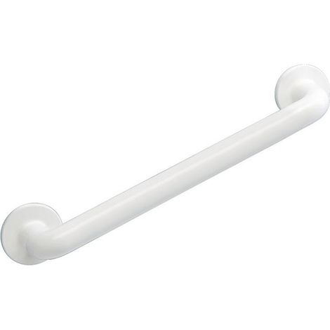WENKO Maniglia di sicurezza da parete Secura 43 cm, barra di sostegno per bagno e WC, installazione senza foratura, alluminio, 43x7x8 cm, Bianco (1/5)