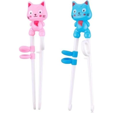 2 paires de baguettes pour enfants, baguettes pour enfants, adultes, baguettes chinoises, baguettes à sushi pour enfants (1/4)