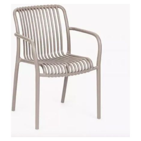 SEDIA DA GIARDINO TORTORA NIVES IN POLIPROPILENE IMPILABILE 58X42X81 CM