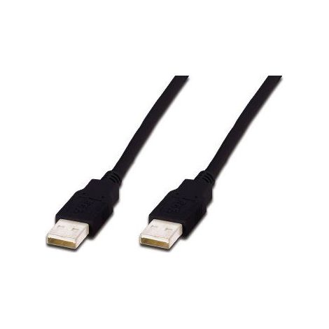 Digitus USB-Kabel USB 2.0 USB-A Stecker, USB-A Stecker 1.80 m Schwarz AK-300100-018-S (1/4)