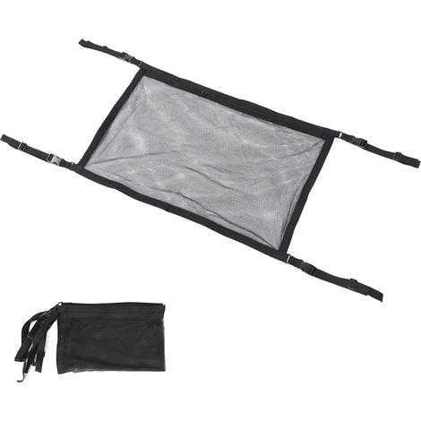 Sac de toit voiture extensible en tissu Oxford noir, rangement multifonction voyage extérieur, coffre de toit imperméable pour SUV (1/5)