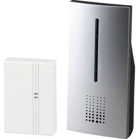 [GEBRAUCHT] B-Ware Heidemann Funkklingel Komplett-Set HX Connect 100m Reichweite 8 Melodien Silber (1/2)
