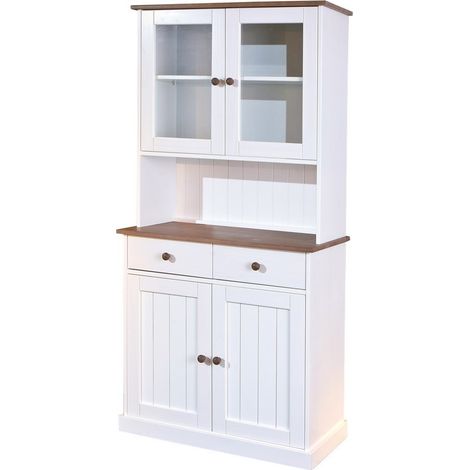 Mobile soggiorno credenza westerland 4ante+2c. 90x45x181h pino massello - Inter Link (1/10)
