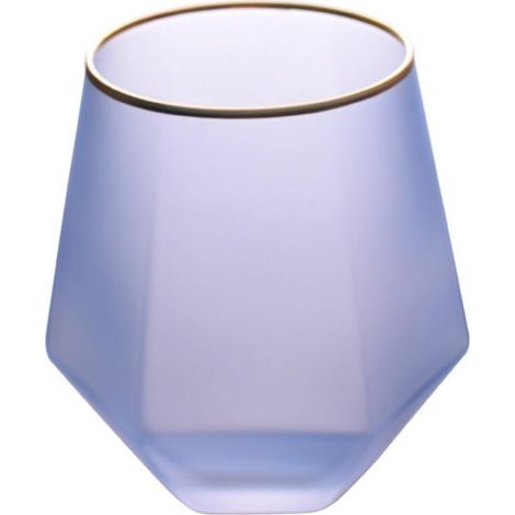 Verre À Vin Sans Pied - Verre En Verre Trempé Mat 350 Ml - Pour Vin Rouge Blanc Ou Cocktails - 1 Pièce (1/5)