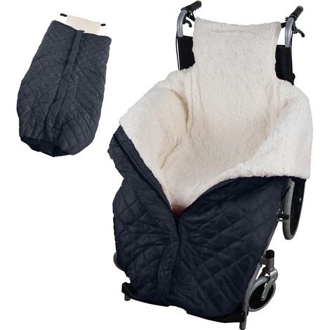 Couverture Légère et Chaude pour Fauteuil Roulant avec Fermeture Éclair – Protection Thermique pour Personnes à Mobilité Réduite (1/5)