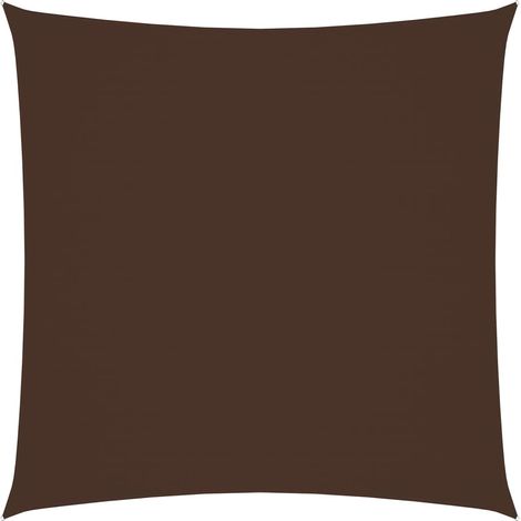 Vela parasole in tessuto oxford quadrato 3 x 3 m marrone 020009487