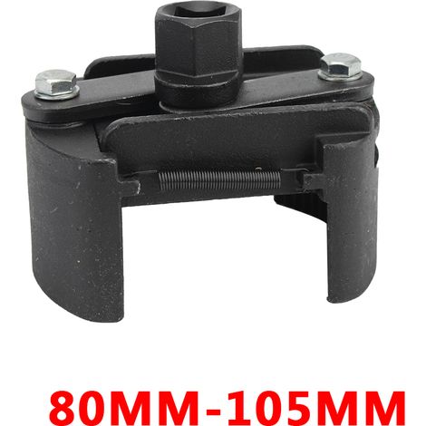 Clé réglable pour filtre à huile 60-105 mm avec 2 mâchoires, outil diagnostic en acier moulé pour la réparation de carburant (1/5)