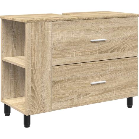 Maison Exclusive - Waschtisch Sonoma-Eiche 80 x 35 x 60 cm Holzwe