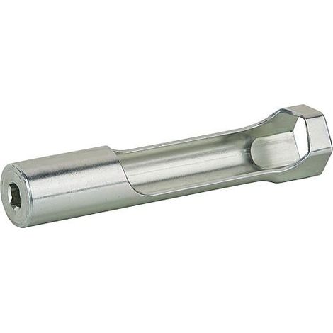 Clé a douille robinetterie évier SW34, avec insert 1/2" 4 pans
