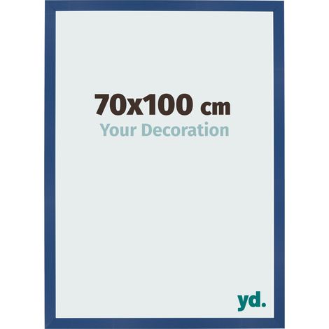 yd. - Cadre photo 70x100 - Bleu Fonce - MDF - Bologna