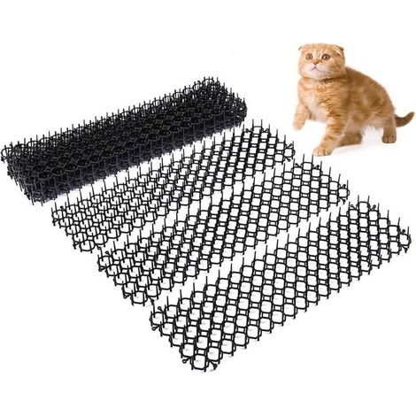 Tapis Anti-Chats Répulsifs Non Toxiques – Lot de 10 Pièces 13 x 49 cm pour Jardin, Terrasse et Extérieur – Protection Naturelle des Plantes (1/4)