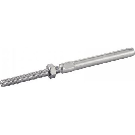 10 Embouts Filetés à Sertir Pas à Droite avec Ecrou 3/M6 mm - Inox A4 - D-Work