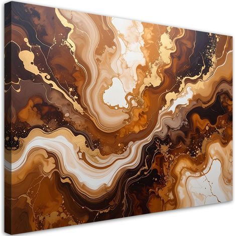 Stampe su Tela Marmo glamour astratto marrone 30x20 (1/5)