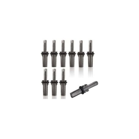Coin Éclateur Pierre, 16mm Plug Wedge et Plumes Cales Béton, 10 Pièces Stone Splitter, Fendeur de Pierres, Outil Tailleur de Pierre pour Béton, Marbre, Granit (1/5)