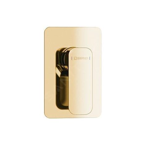 Sapho Spy - Mitigeur de douche encastré avec corps, pour 2 appareils, or PY41/17 (1/2)
