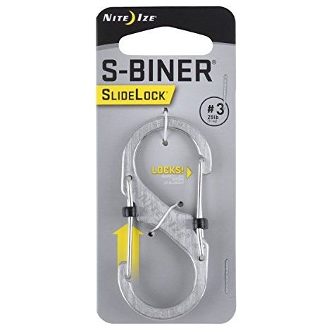 NITE IZE S-BINER SLIDELOCK EN ACIER INOXYDABLE  3  INOXYDABLE