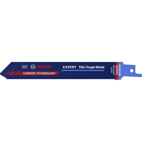 Bosch Accessories 2608900360 EXPERT ‘Thin Tough Metal’ S 922 EHM Säbelsägeblatt, 1 Stück Sägeblatt-L