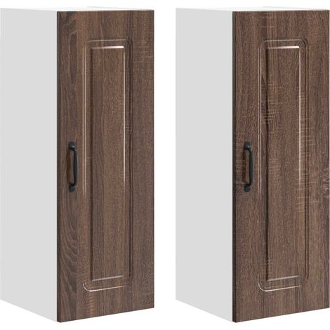 Maison Exclusive - Pannello lavastoviglie Kalmar 2 pcs Rovere Marrone