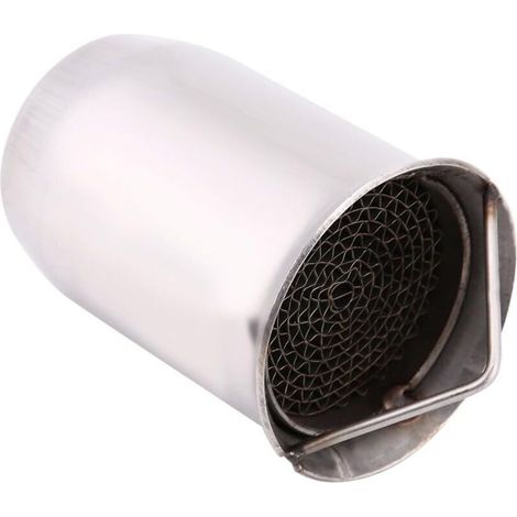 Tuyau d'échappement, embout moto universel de 51 mm pour silencieux, insonorisation du suppresseur de bruit, argent (1/5)
