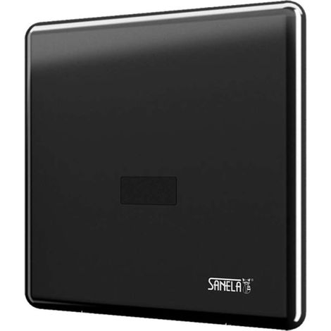 Sanela Sensorurinale - Edestahlspüler für Urinal mit Infrarotelektronik ALS, Netzversorgung, Schwarz SLP 02KV