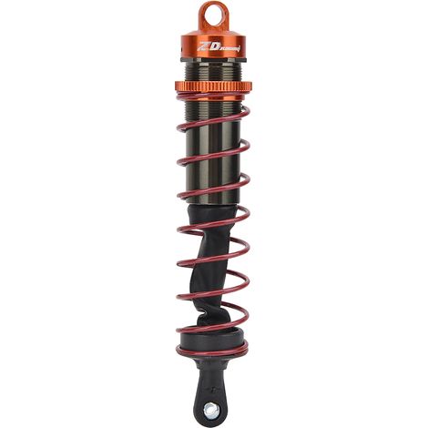 Stück 1/8 RC-Car Metall-Öldruck-einstellbare Stoßdämpfer vorne und hinten (Orange) (1/5)