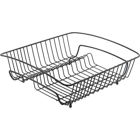 Metaltex Scolapiatti Quadrato, Nero, 40x37x14 (1/3)