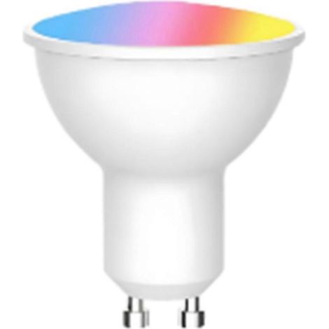 Ampoule LED Tuya Bluetooth GU10, 6 W, 220 V, dimmable, compatible avec l'application Smart Life et Alexa/Google (1 pièce) (1/5)