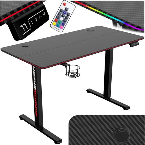 SHADOW GAMER elektrischer Gaming-Schreibtisch 2.0 LED RGB 120 cm