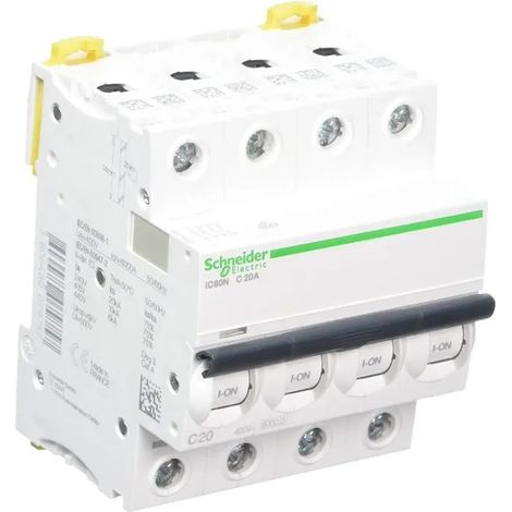 Interruptor Schneider Electric ic60n 4 polos 10 kA