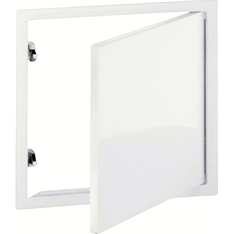 Trappe De Visite - 1 Unité - Acier Laqué Blanc - Ouverture Par Pression - Pour Placo Et Cloisons Sèches - 200x200mm (1/5)