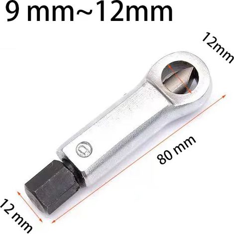 (9-12 mm) 9-27 mm Clé à douille/séparateur d'écrous endommagé et rouillé (1/5)